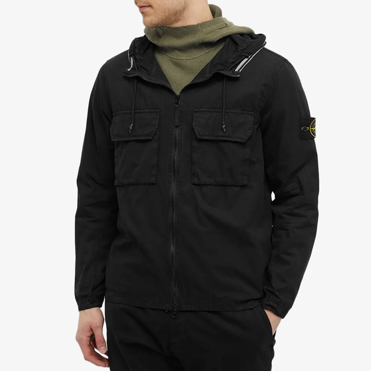 STONE ISLAND SS22  Black Multi-Pocket Hooded Zip Jacket. 7615122WN-V0129 圖 4