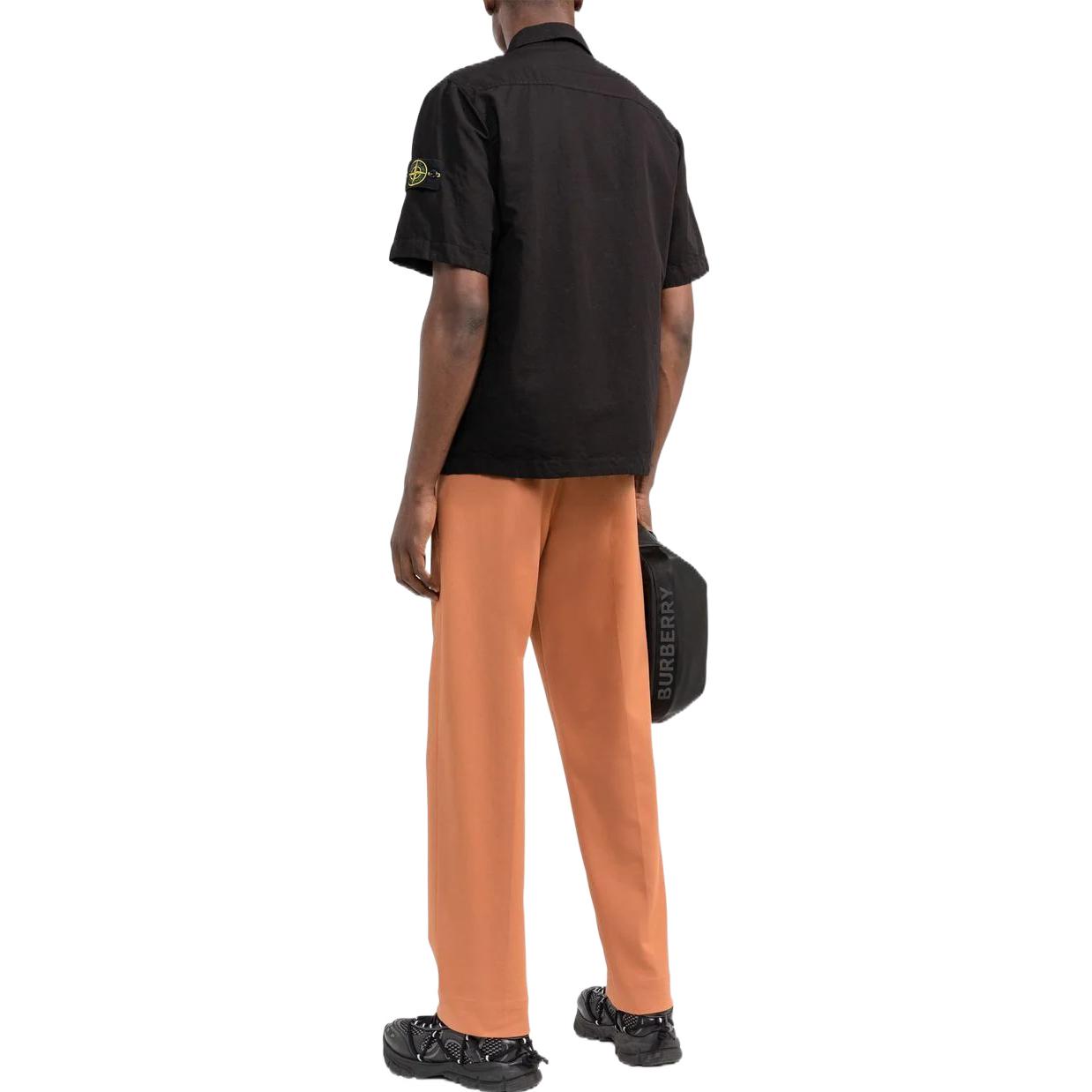 STONE ISLAND SS22  Black Multi-Pocket Short Sleeve Shirt. 761542406-V0029 圖 5