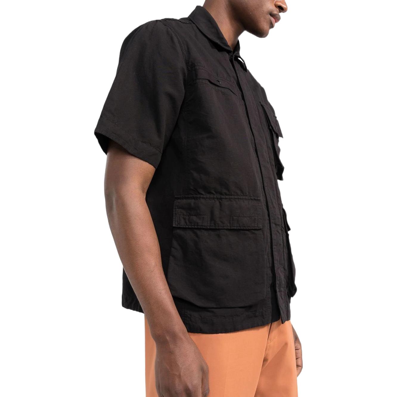 STONE ISLAND SS22  Black Multi-Pocket Short Sleeve Shirt. 761542406-V0029 圖 6