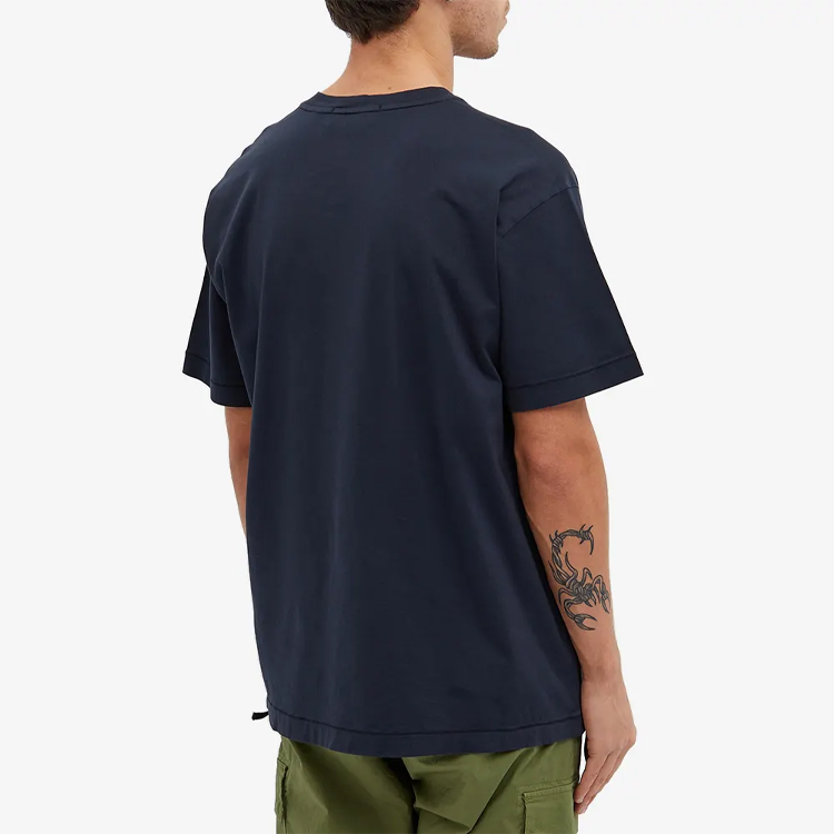 Purchase Stone Island SS22 Kemeja-T Lengan Pendek Patch Biru Crewneck. 761524113-V0020