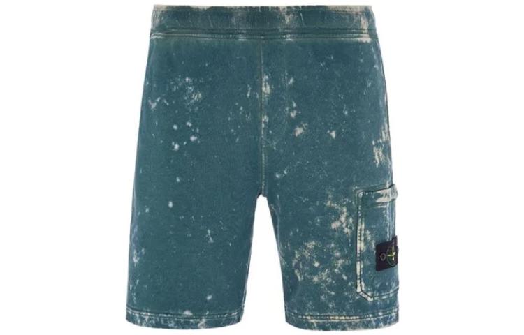 STONE ISLAND SS22  Casual Fit Logo Bleach Gray Straight Shorts 761565338-V0046 圖 2