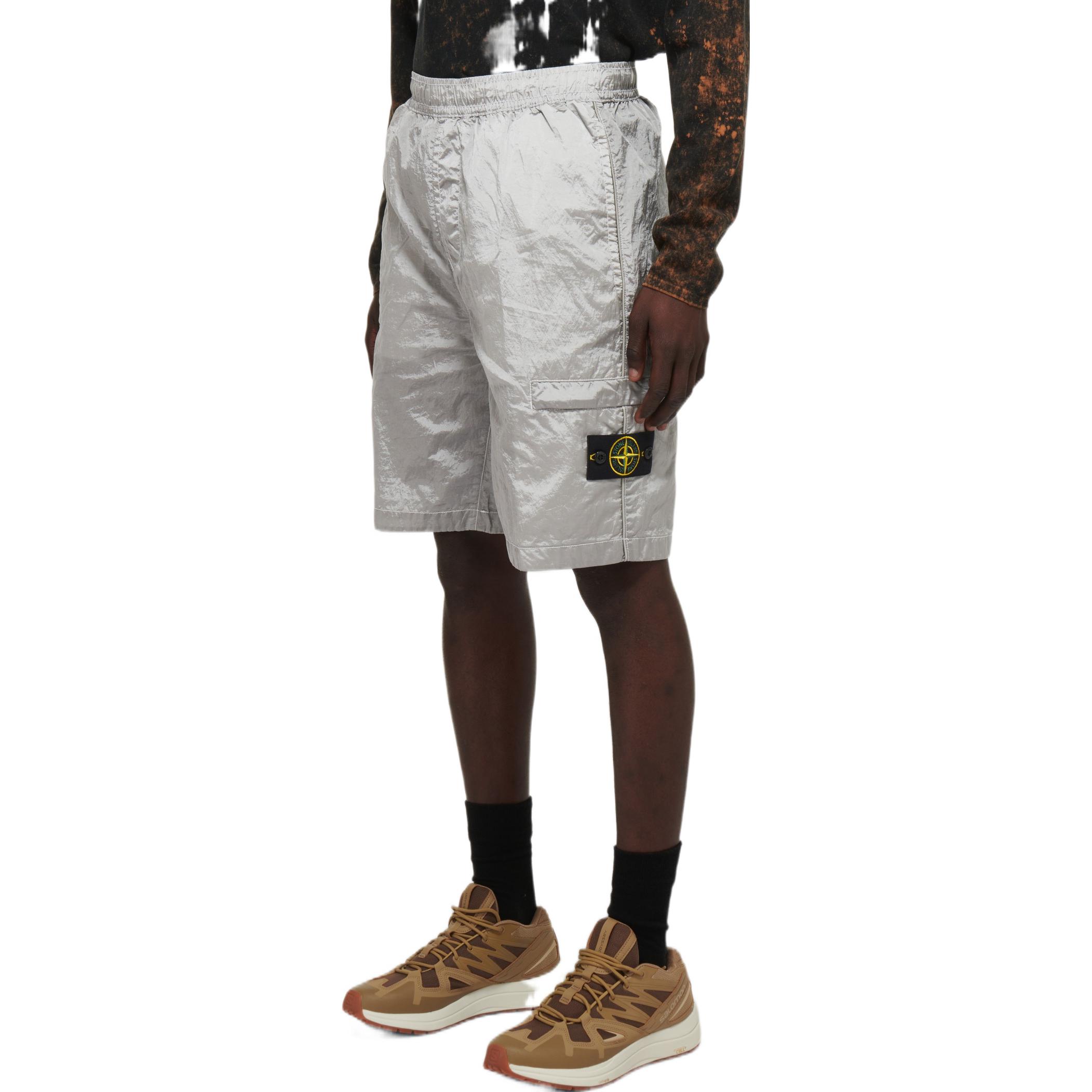 STONE ISLAND SS22  Frosted Color Logo Casual Shorts. 7615L1721-V0003 圖 5