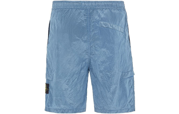 STONE ISLAND SS22  Light Blue Logo Casual Loose Shorts 7615l1721-v0046 圖 3