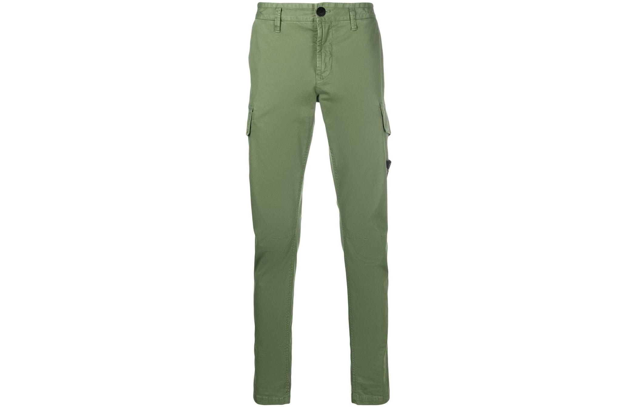 STONE ISLAND SS22  Logo Patch Cargo Pants Military Green 761530604-V0158 圖 2