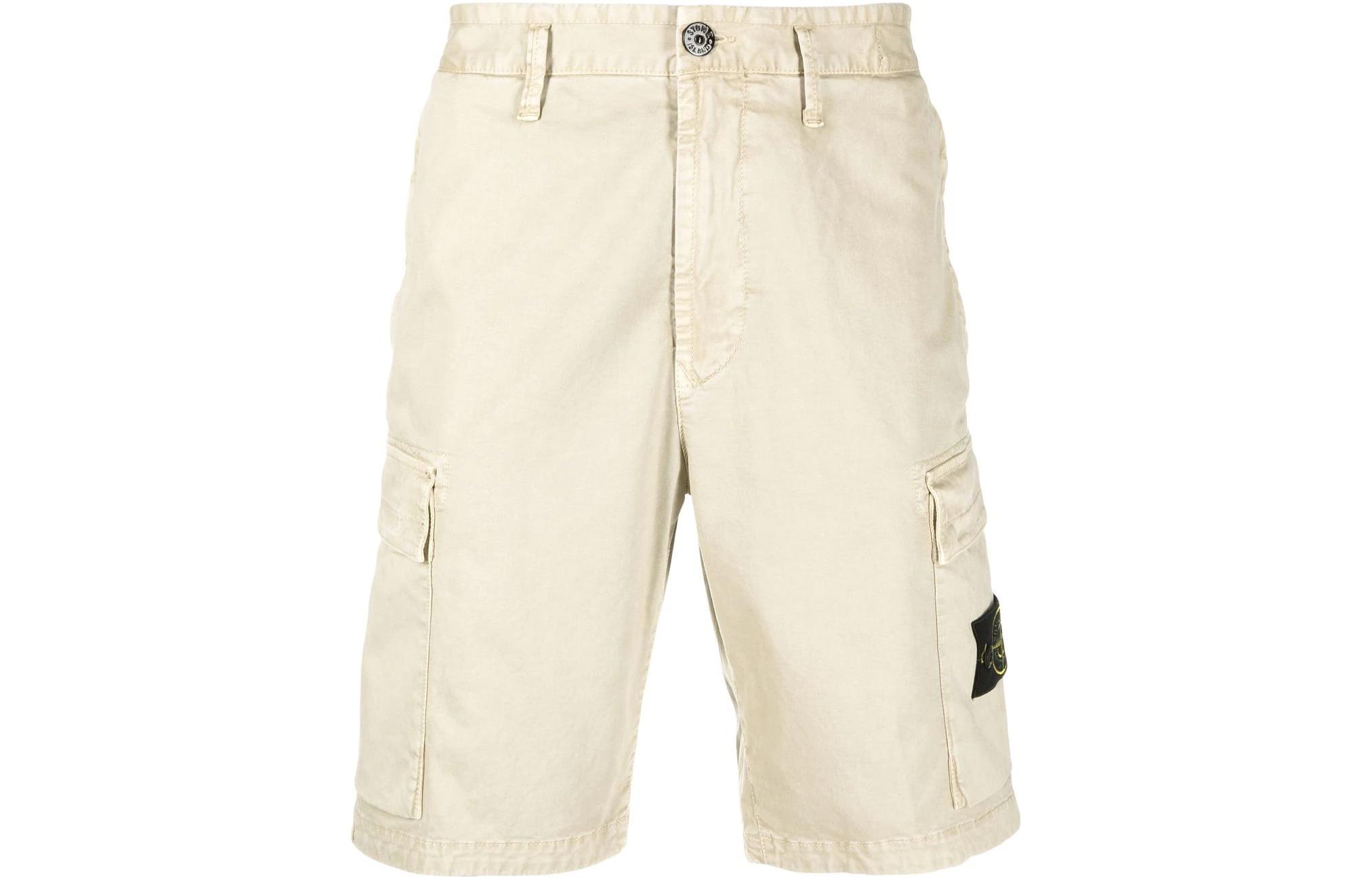 STONE ISLAND SS22  Solid Color Cargo Straight Shorts 5-inch 7615L0804-V0190