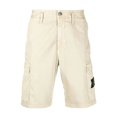 STONE ISLAND SS22 Solid Color Cargo Straight Shorts 5-inch 7615L0804-V0190