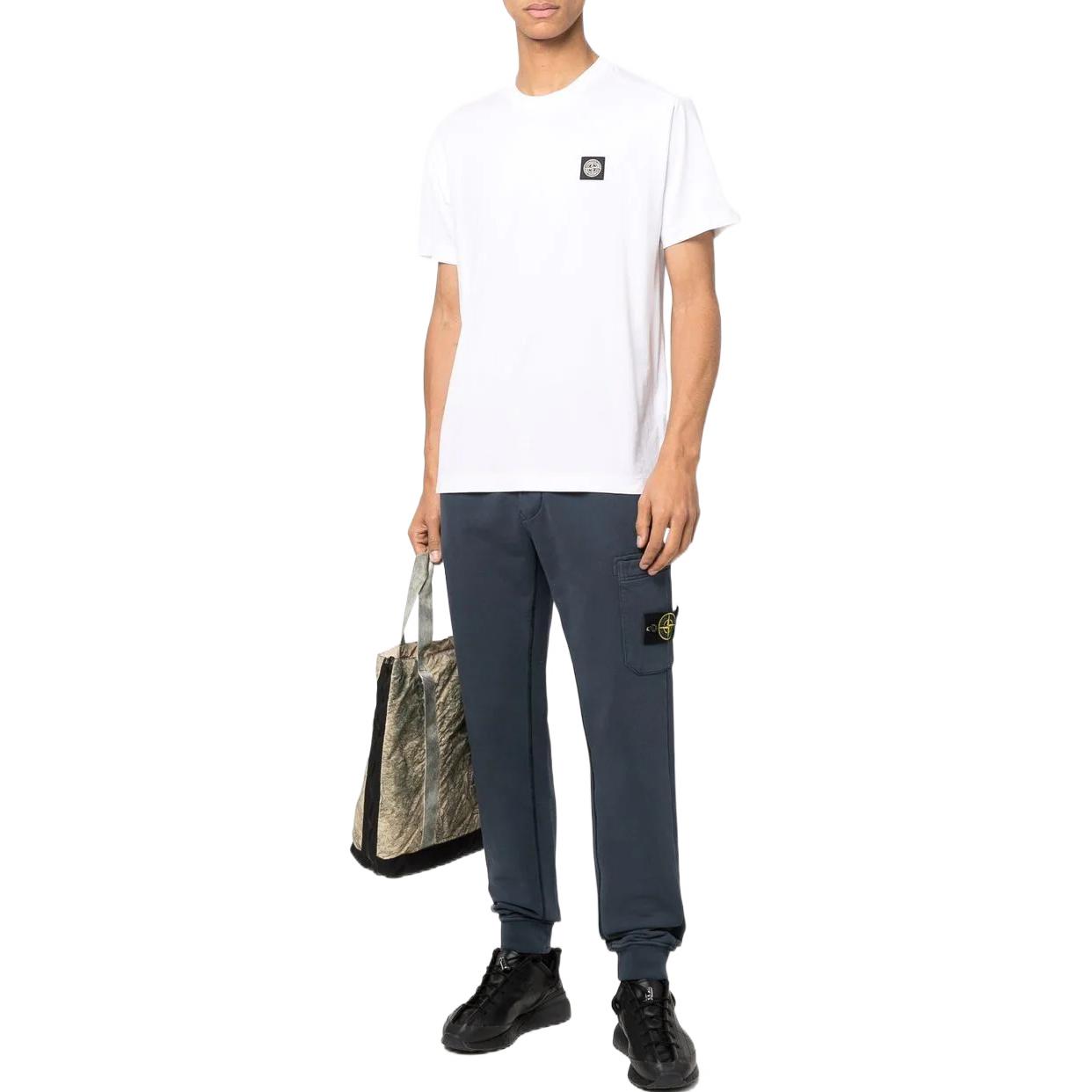 STONE ISLAND SS22  Straight-Leg Sweatpants Blue 761564551-V0024 圖 3