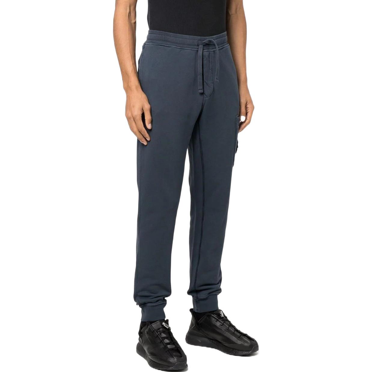 STONE ISLAND SS22  Straight-Leg Sweatpants Blue 761564551-V0024 圖 4