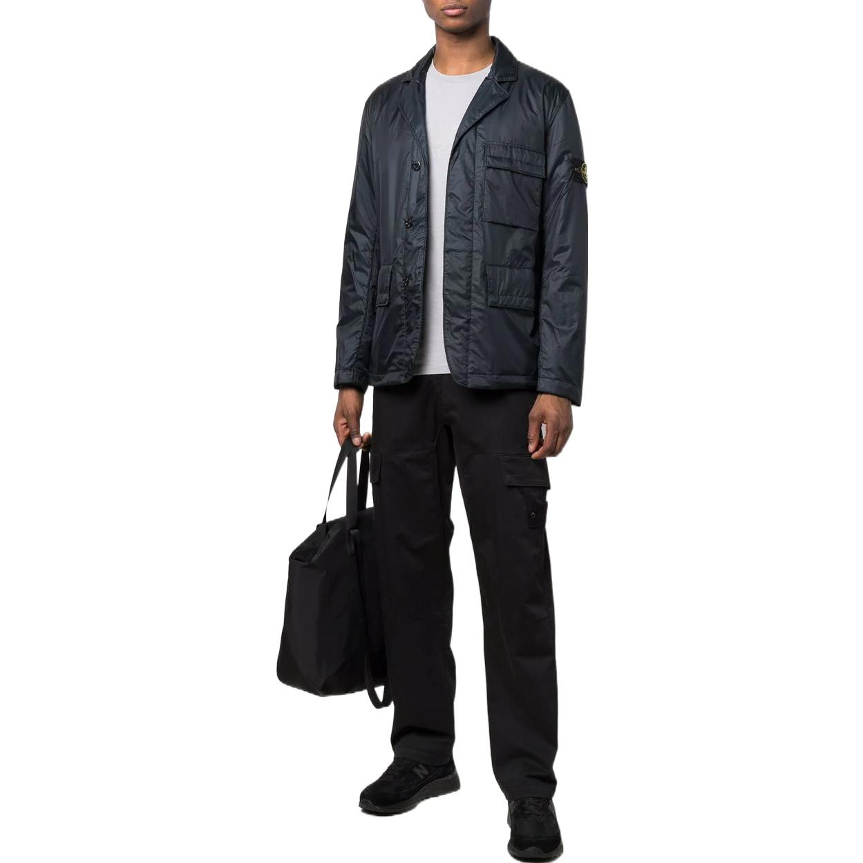 Lookbook Jaket Stone Island SS22 Lencana Patch Butang Tersembunyi 7615A0124-V0020