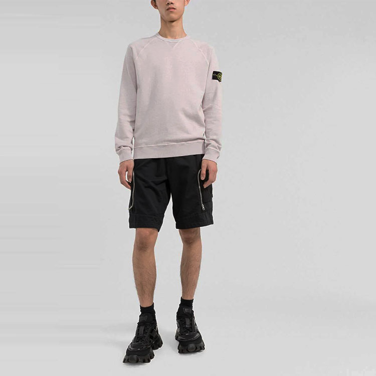 STONE ISLAND SS22 Badge Pullover Long Sleeve Sweatshirt Pink 761566360-V0186 圖 4