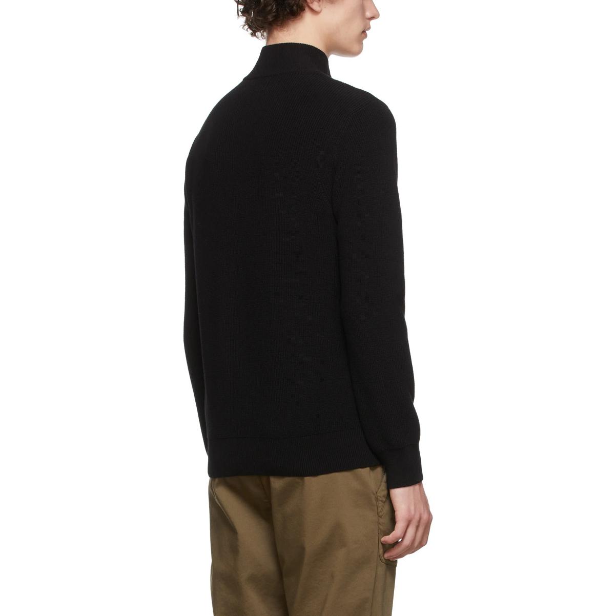 STONE ISLAND SS22 Black Badge Zip-Up High Neck Sweatshirt Jacket for Men. 7615551D8-V0029 圖 5