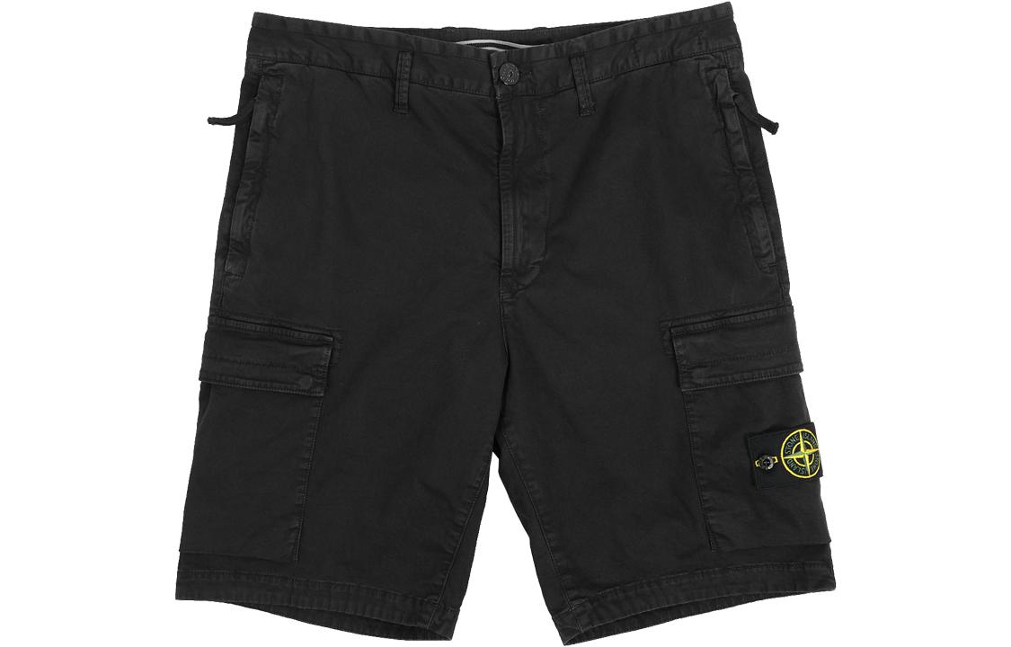 Stone Island SS22 Black Bermuda Casual Shorts for Men 7615L0804-V0129 圖 2