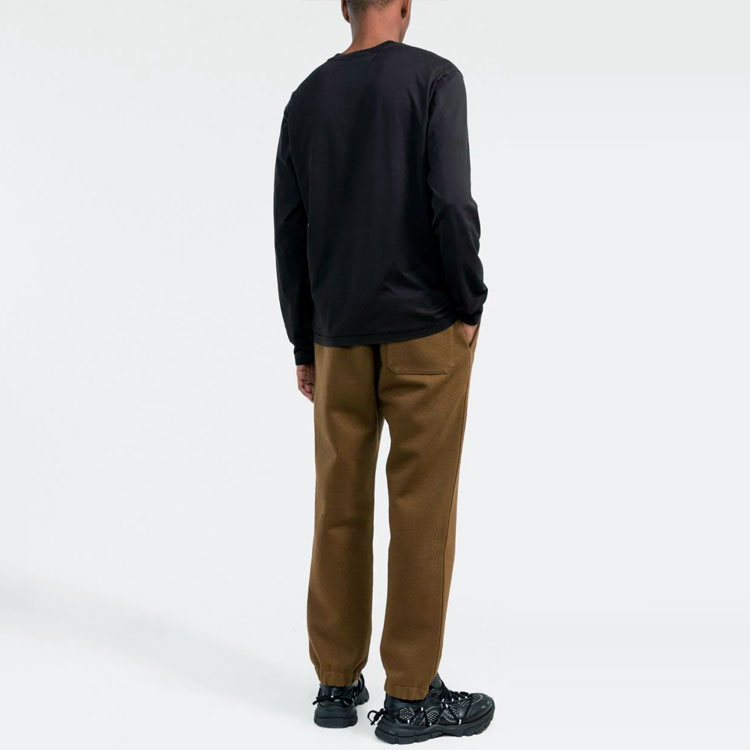 STONE ISLAND SS22 Black Crewneck Long Sleeve T-Shirt with Embroidered Logo Men 761522713-V0029 圖 5