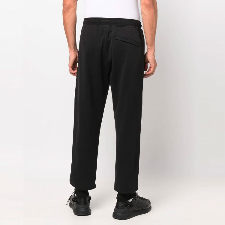 STONE ISLAND SS22 Black Logo Print Sweatpants  Casual Wear. 761565985-V0029 圖 5