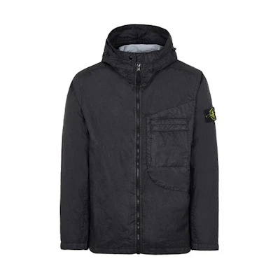 Stone Island SS22 Black Long Sleeve Zip Jacket 761540223-V0029