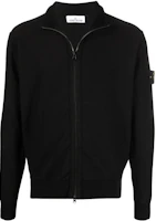 Stone Island SS22 Black Solid Color Zip-Up High Collar Jacket for Men 7615543B2-V0029 Stone Island SS22 Black Solid Color Zip-Up High Collar Jacket for Men 7615543B2-V0029