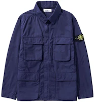 Stone Island SS22 Blue Multi-Pocket Collared Jacket 761540933-V0027 Stone Island SS22 Blue Multi-Pocket Collared Jacket 761540933-V0027