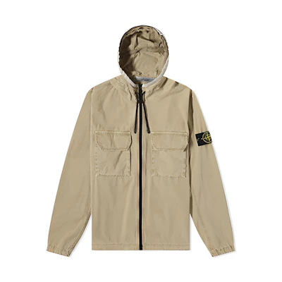 Stone Island SS22 Compass Badge Hooded Jacket Men’s Khaki 7615122WN-V0190