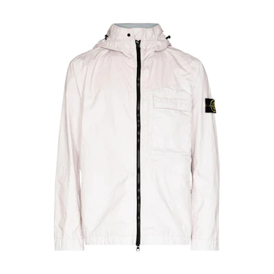Stone Island SS22 Compass Badge Pink Hoodie Jacket for Men 761540223-V0080
