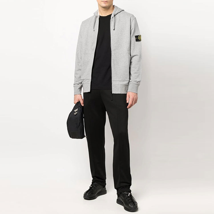 STONE ISLAND SS22 Compass Badge Zip-Up Hoodie Grey 761564251-V0M64 圖 3