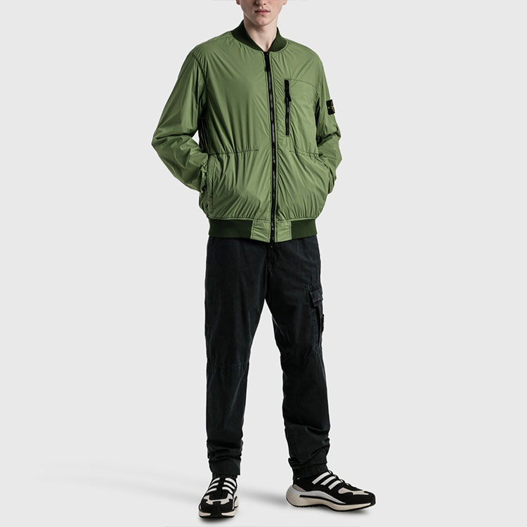 STONE ISLAND SS22 Compass Patch Bomber Jacket Green  Outerwear 761541331-V0058 圖 4