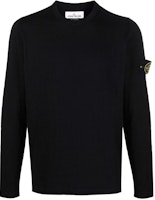 STONE ISLAND SS22 Compass Patch Pullover Sweater Black Men’s. 7615502B0-V0029 STONE ISLAND SS22 Compass Patch Pullover Sweater Black Men’s. 7615502B0-V0029
