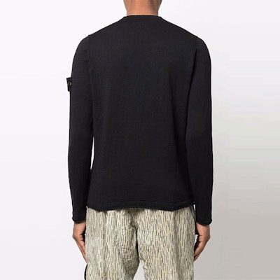 STONE ISLAND SS22 羅盤徽章黑色套頭毛衣 男款. 7615502B0-V0029 Purchase STONE ISLAND SS22 羅盤徽章黑色套頭毛衣 男款. 7615502B0-V0029