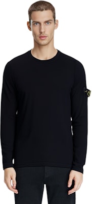 STONE ISLAND SS22 羅盤徽章黑色套頭毛衣 男款. 7615502B0-V0029 Sizing STONE ISLAND SS22 羅盤徽章黑色套頭毛衣 男款. 7615502B0-V0029