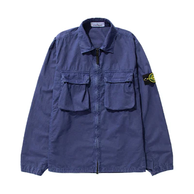 Stone Island SS22 Double Pocket Washed Jacket Men’s Cornflower Blue 7615114WN-V0127
