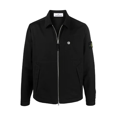 Stone Island SS22 Durable Gabardine Zip Jacket Men’s Black 761542528-V0029