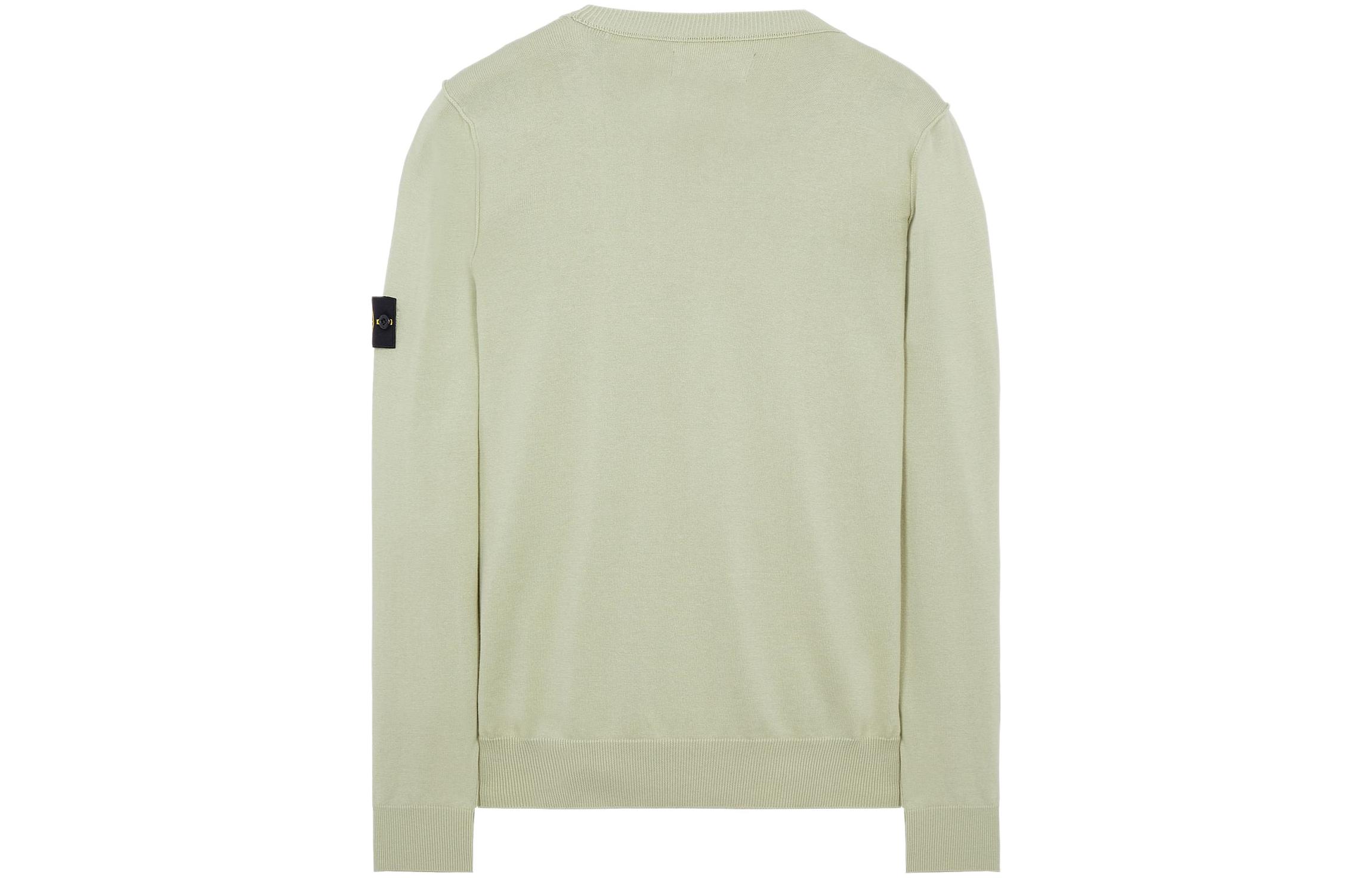 Stone Island SS22 Embroidered Logo Pullover Sweatshirt Light Green  Wear 7615540B2-V0052 圖 3