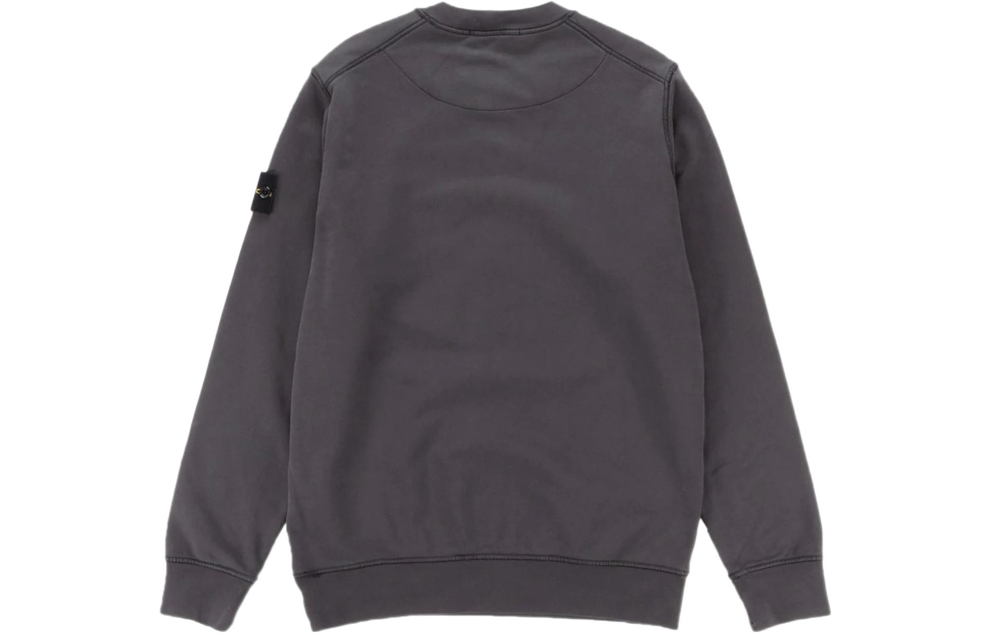 Lookbook STONE ISLAND SS22 工藝染色圓領衛衣 深灰色 男裝 761563051-V0065