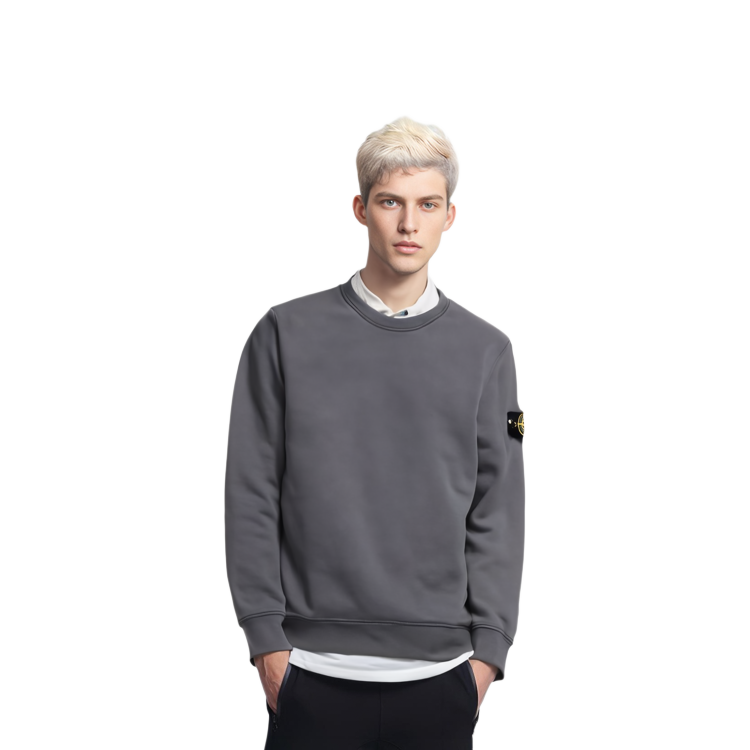 Purchase STONE ISLAND SS22 工藝染色圓領衛衣 深灰色 男裝 761563051-V0065