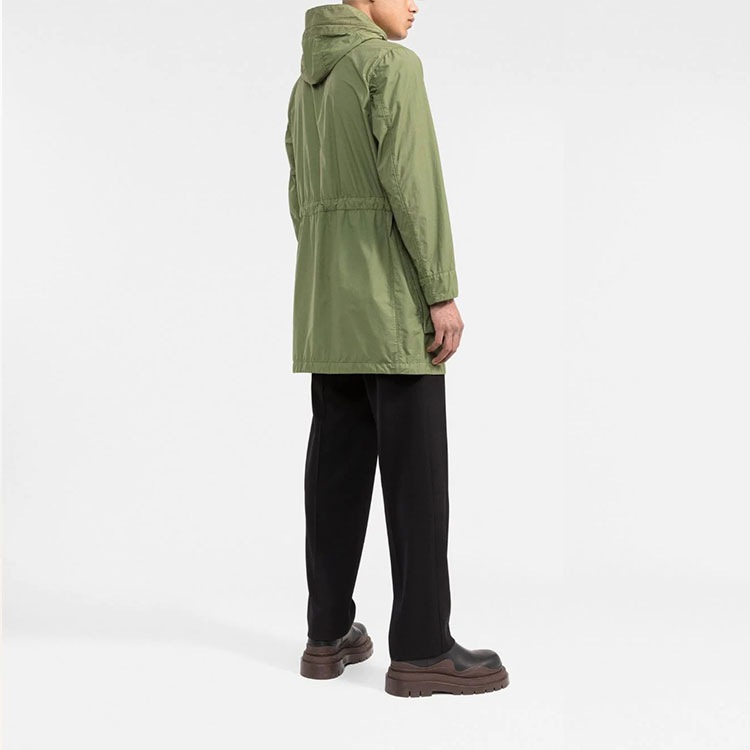 STONE ISLAND SS22 Green Hooded Mid-Length Jacket for Men - Fall Collection. 761570132-V0058 圖 4