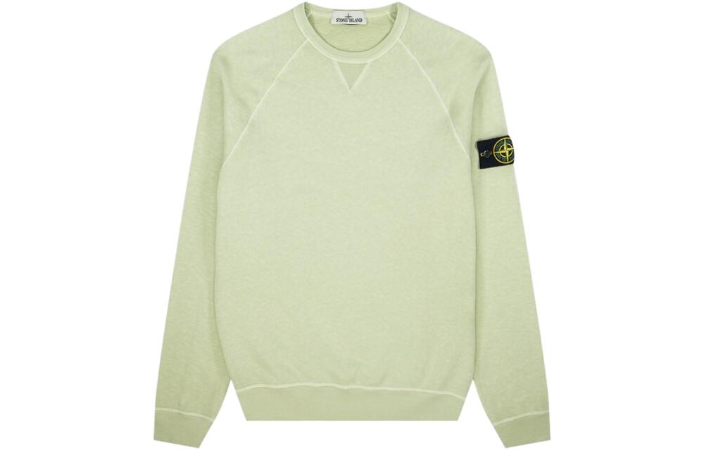 Stone Island SS22 Green Oversized Pullover Raglan Long Sleeve Sweatshirt Mens MO761566360-V0152