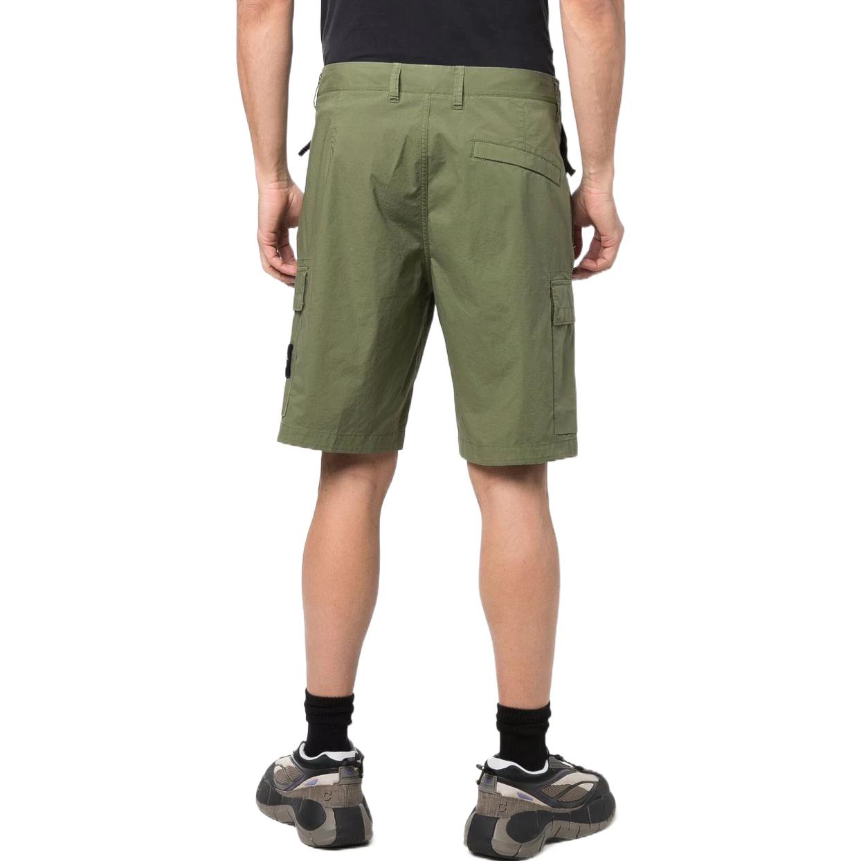Purchase STONE ISLAND SS22 綠色印花標誌男士工裝短褲 7615L0803-V0058