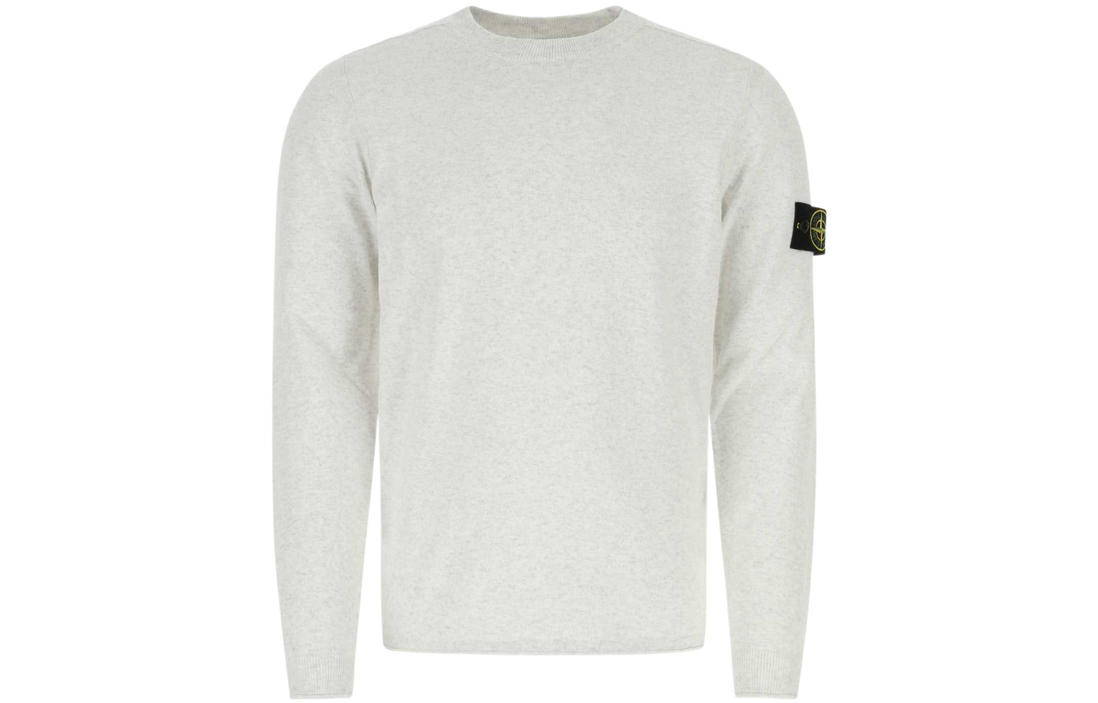 Stone Island SS22 Grey Crewneck Sweatshirt Men’s No-Hood Long Sleeve 7615532B9-V0M64