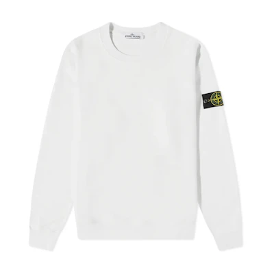 Stone Island SS22 Ice Blue Pullover Sweatshirt with Logo Patch for Men 761563051-V0003