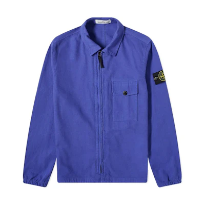 Stone Island SS22 Klein Blue Casual Pocket Collar Jacket Men 751510704-V0043