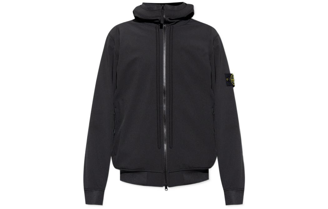 Stone Island SS22 Lightweight Hooded Jacket Black MO761540427-V0029