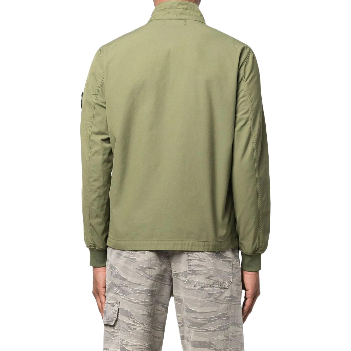 Purchase STONE ISLAND SS22 Lightweight Logo Patch Jacket Military Green 761541033-V0058