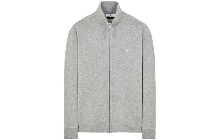 Stone Island SS22 Logo Embroidered Solid Color Jacket Men’s Grey 761561751-V0M64