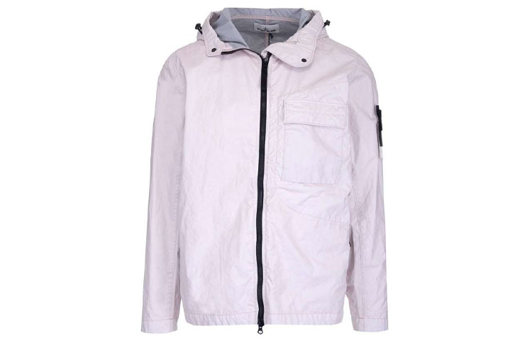 Stone Island SS22 Logo Hooded Jacket Pink Edition MO761540223-V0080