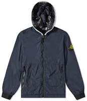 Stone Island SS22 Logo Hooded Printed Jacket Blue 761541131-V0020 Stone Island SS22 Logo Hooded Printed Jacket Blue 761541131-V0020