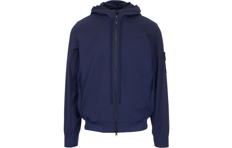 Stone Island SS22 Logo Hoodie Jacket Men’s Blue MO761540427-V0020