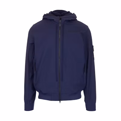 Stone Island SS22 Logo Hoodie Jacket Men’s Blue MO761540427-V0020