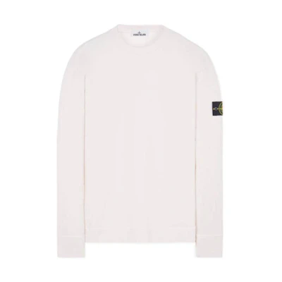 Stone Island SS22 Logo Oversized Long Sleeve Sweatshirt Rose Pink 761563750-V0080