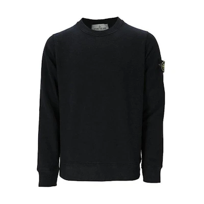STONE ISLAND SS22 Logo Patch Long Sleeve Sweatshirt Navy Blue MO751563547-V0020