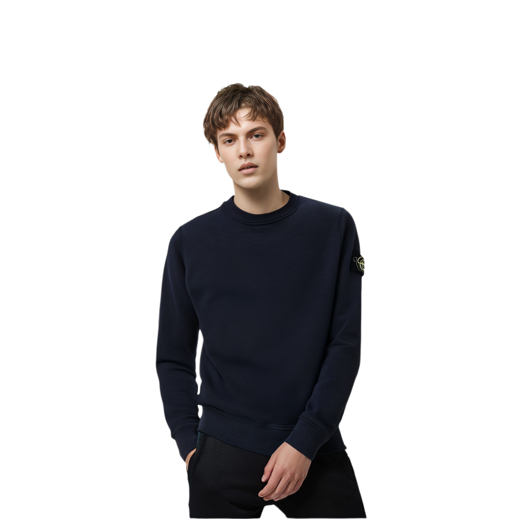 STONE ISLAND SS22 Logo Patch  Long Sleeve Sweatshirt Navy Blue MO751563547-V0020 圖 5