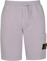 STONE ISLAND SS22 Logo Patch Purple Sweatshorts 761564651-V0086 STONE ISLAND SS22 Logo Patch Purple Sweatshorts 761564651-V0086